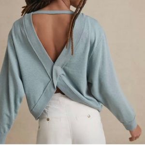 Pilcro by Anthropologie Open Back Pullover
